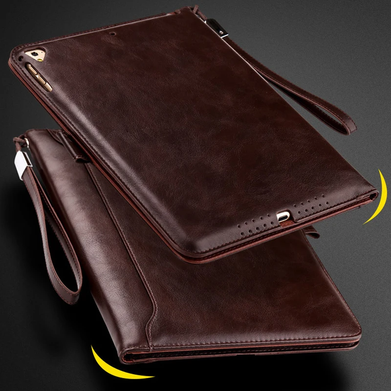 

Кожаный деловой Чехол-книжка с подставкой Autowake Smart Cover для Apple iPad Air 1 2