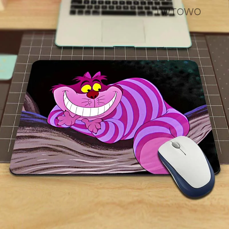 Компьютерный коврик для мыши с изображением Чеширского кота Размер 18*22 см и 26*21 |