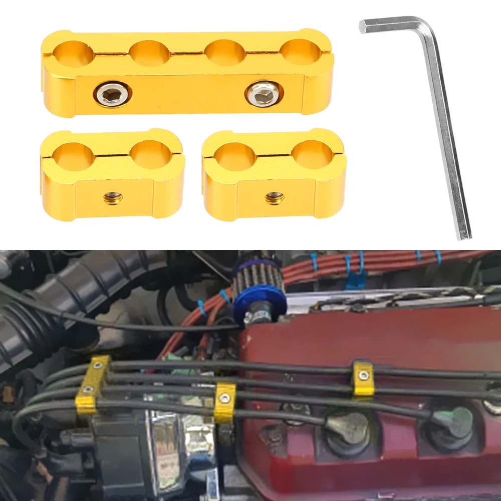 LEEPEE двигателя Свеча зажигания провода Сепаратор разделительный Зажим Комплект