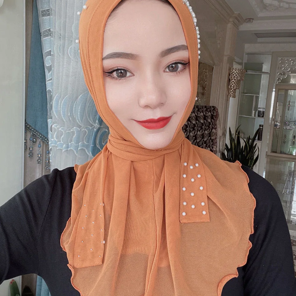 Мгновенно готовый к носке мусульманский шарф женские школьные хиджабы для