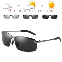 photochromic polarized driving sunglasses for men classic drivers eyewear vintage eye glasses fishing transition lens uv400