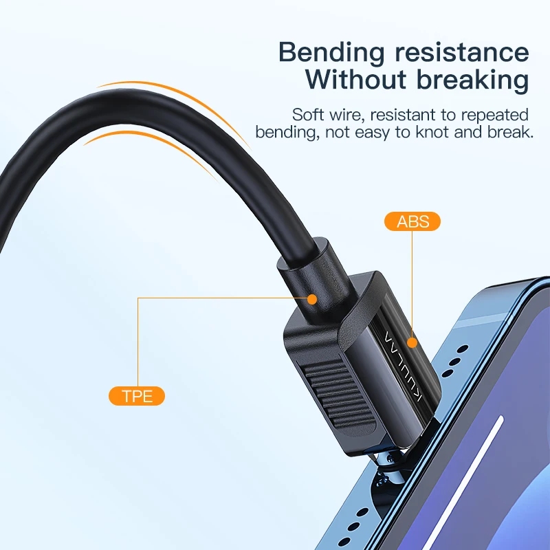 kuulaa magnetic cable usb type c cord micro usb c cable for iphone xiaomi poco x3 pro f3 magnet phone charging cord usbc wire free global shipping