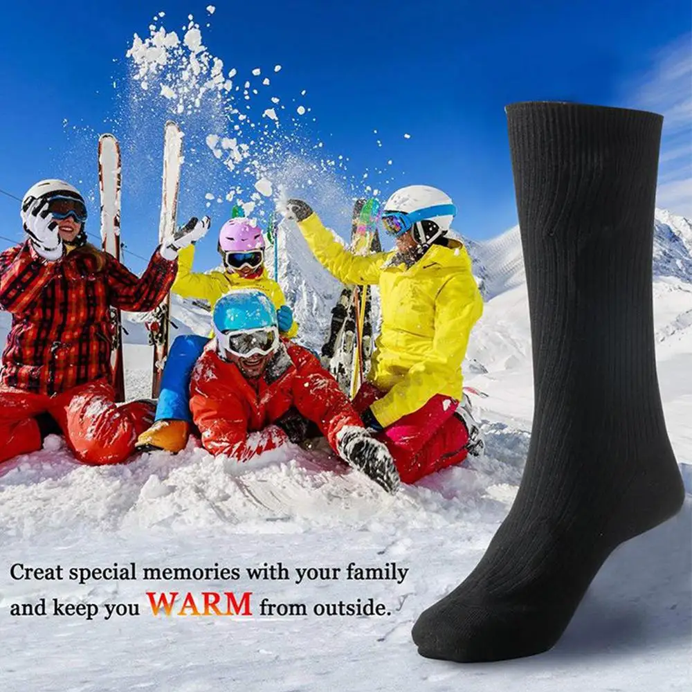 

Outdoor Heating Socks 3V Thermal Cotton Heated Socks Battery Case Battery Operated Winter Foot Warmer Cotton Sports Socks