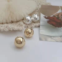 milangirls fashion spherical earrings for women fashion creative gold silver minimalist personality design ear jewelry gifts