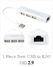 5 в 1 usb-хаб Micro USB для сети LAN Ethernet RJ45 адаптер с 3 портами USB 2,0 концентратор Для iMac аксессуары для ноутбуков