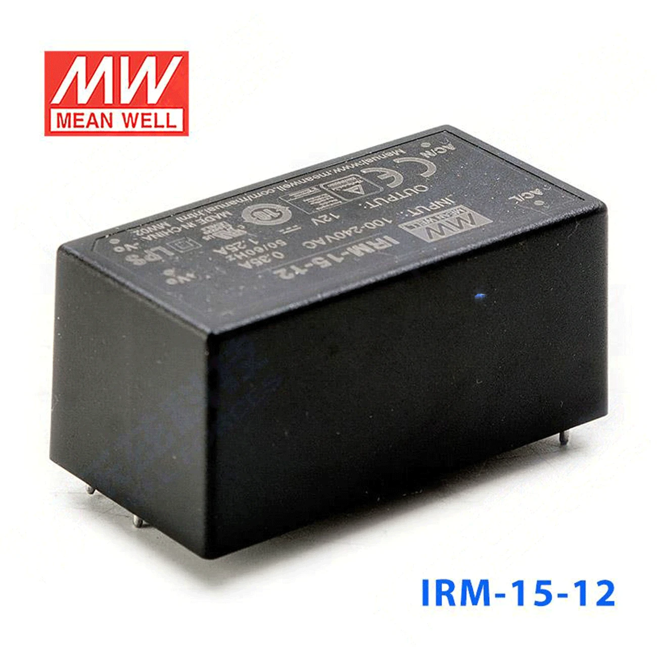 

kindly MEAN WELL 6Pack IRM-15-12 12V 1.25A meanwell IRM-15 12V 15W Single Output Encapsulated Type