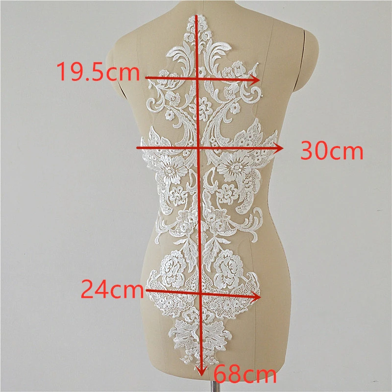 

large lace applique .lace motif flowers appliques Patch bridal dresdes DIY lace