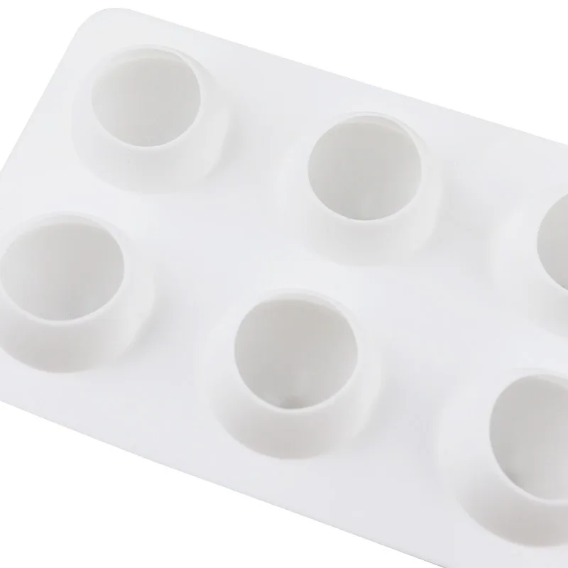 

6 Holes Silicone Mousse Molds for peach Mousse Cake Mold Chocolate Brownie Jelly-