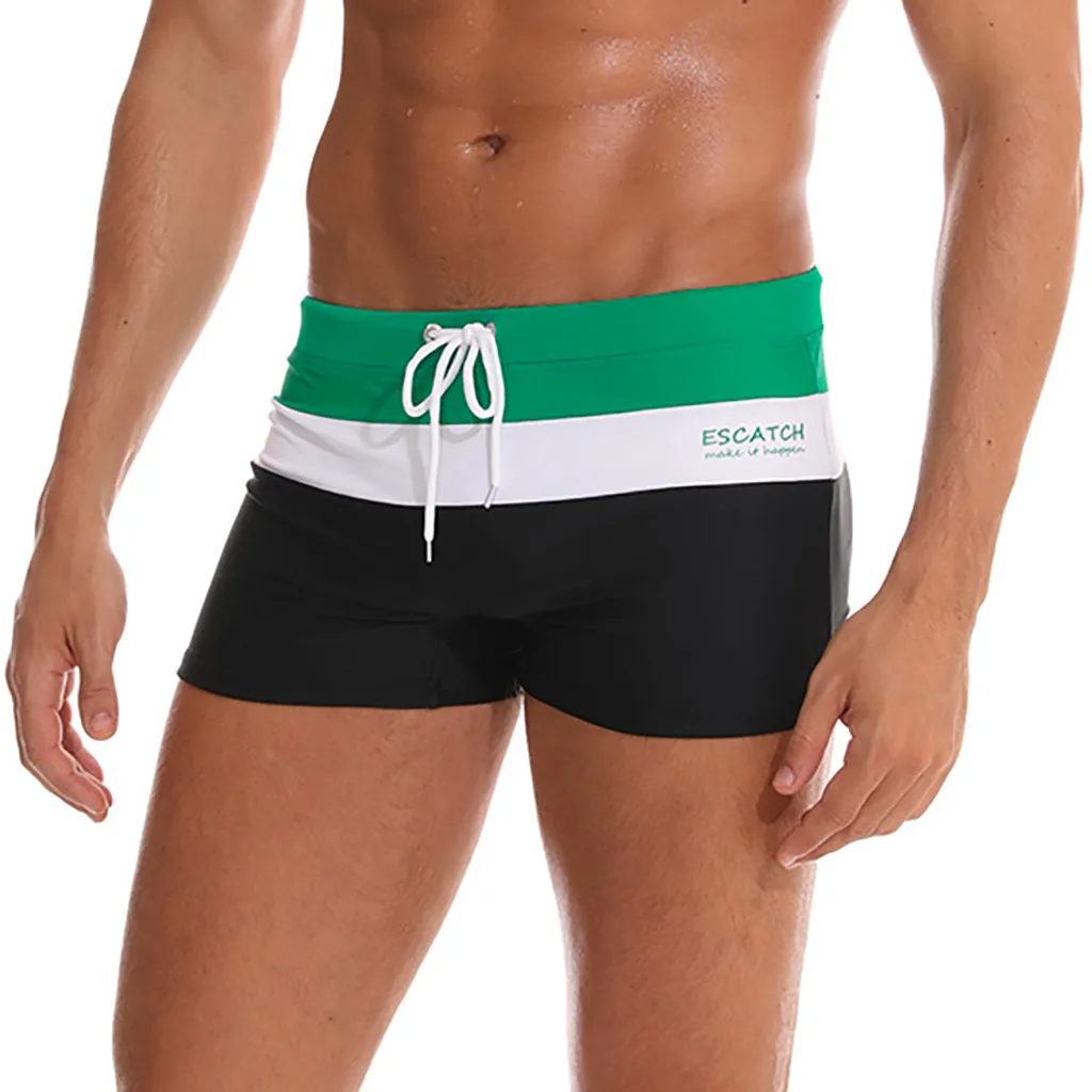 Быстросохнущий купальный костюм Для Мужчин's Цвет трусы шорты для плавания