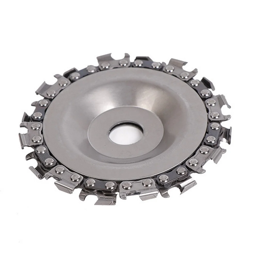 

4in Grinder Disc and Chain 22 Tooth Fine Abrasive Cut Chain 100/115/Angle Grinder Wood Carving Disc Cutting Shape