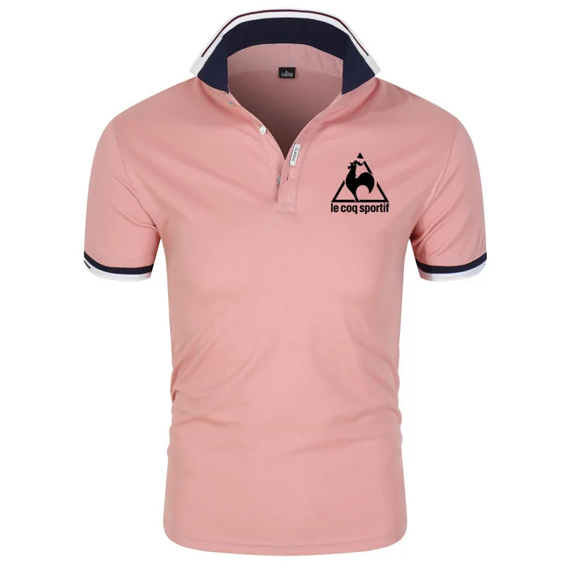 

High Quality Polo Shirt Men 2021 Summer Casual Harajuku Breathable Polo shirts Men's Brand Print Short Sleeve Tops Men Clothing