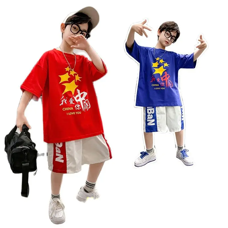 

Boy sets free shipping products from aliexpress Stitch fashion Clothes for teenagers Clothing sets T-shirt Clothing for boys