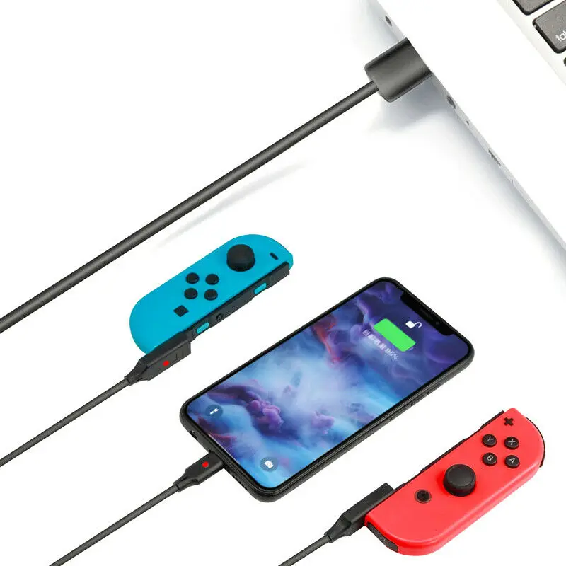 3 In 1 USB Type-C Fast Charging Cable Charger Cord For NS Switch Joy-Con Console