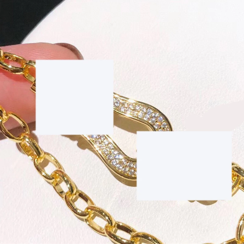 Аксессуары оптом новый белый золотой U-образный браслет Пара классический