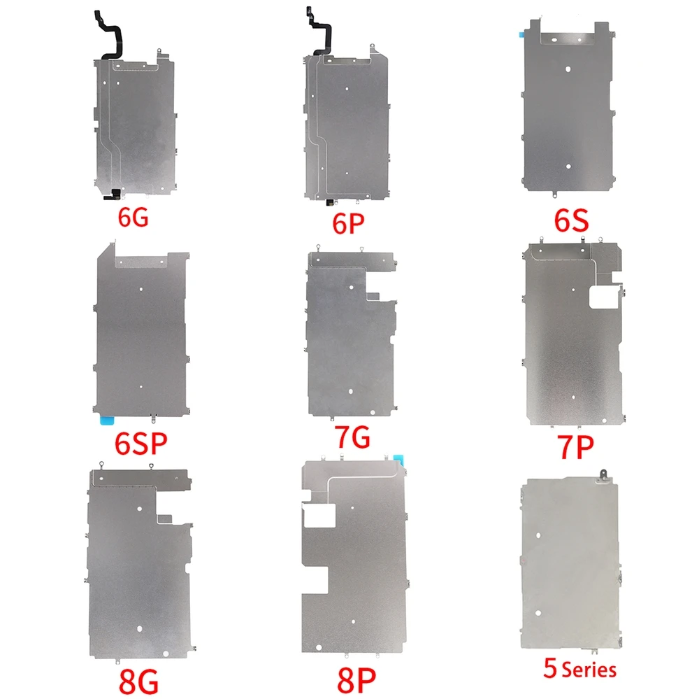 PINZHENG Дисплей задняя панель EMI Щит для iPhone 6 6S 7 8 Plus 5 5C 5S 5SE ЖК экран металлическая