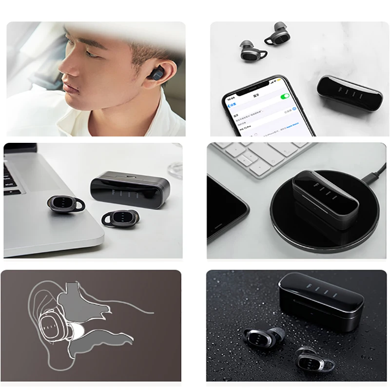 Xiaomi FIIL T1 Pro True Wireless Earbuds Active Noice Cancelling Headset Bluetooth 5.2 Earphone IPX5 Waterproof | Электроника
