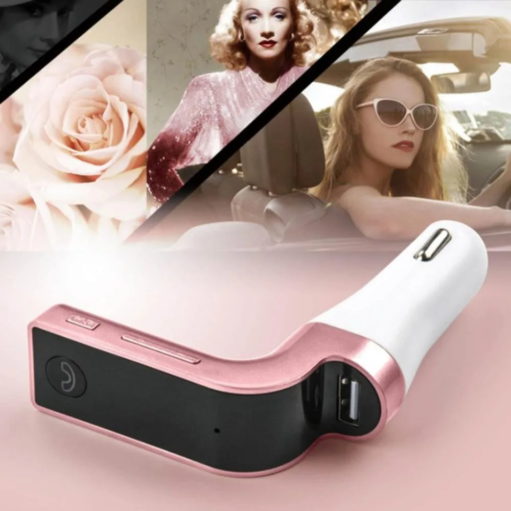 G7 автомобиля памяти Hands-free ЖК-дисплей дисплей 4 в 1 Bluetooth FM передатчик модулятор Автомобильный комплект MP3 плеер 2.1A точечное дымовое отверстие