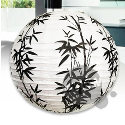 40 см печать цветок сливы Бумажный Фонарь День рождения Свадьба Декор подарок