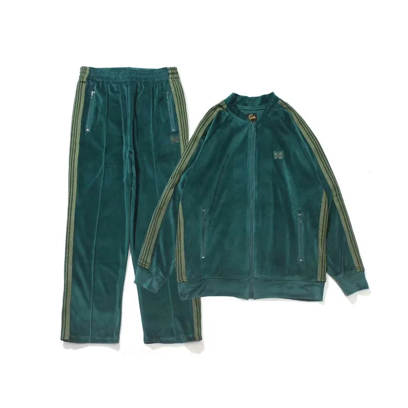 2020FW Velvet Needles AWGE Jacket Men Women 1:1 High Quality Fashion Butterfly Embroidery Needles Jackets AWGE Coats