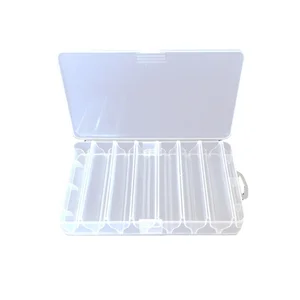 Ящики для рыболовных снастей, жесткие чехлы для хранения рыбных приманок, 14 отделений, многофункциональный полезный двусторонний пластиковый Спиннер для ловли нахлыстом