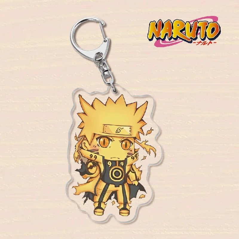 Брелок с символикой Наруто Аниме милым изображением мультяшного персонажа Стиль