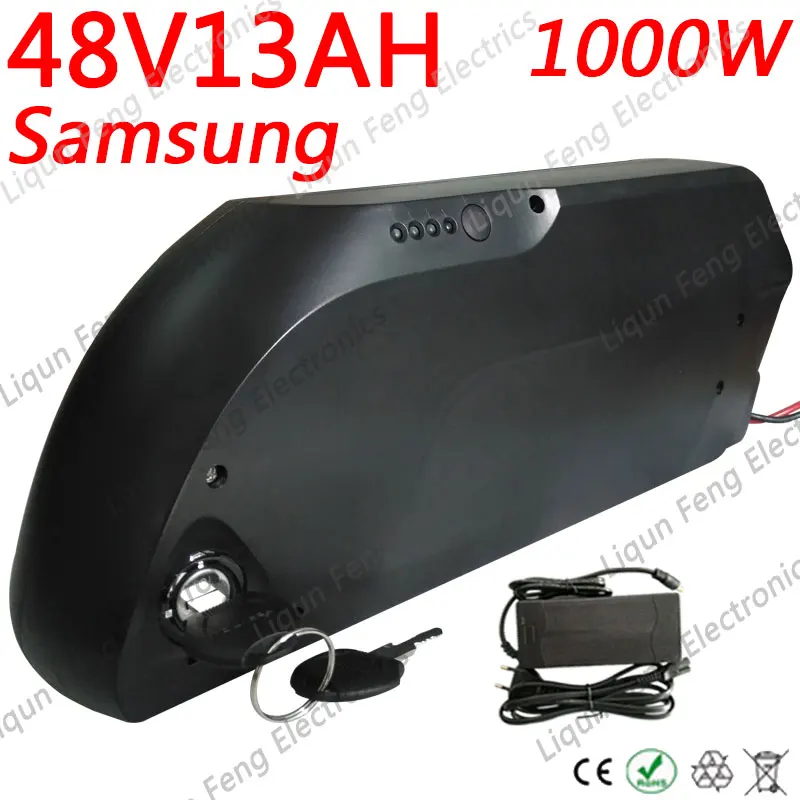Аккумуляторная батарея для электровелосипеда Samsung литиевая с USB 48 В 500 Вт 13 Ач|ebike
