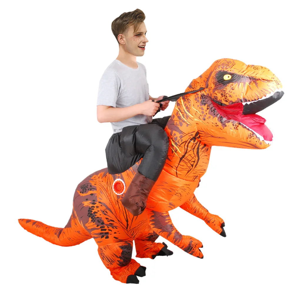 Пурим T-REX Костюм надувной динозавр Косплей Костюм Фантазия Blowup динозавр карнавальный Хэллоуин надувной костюм взрослый размер