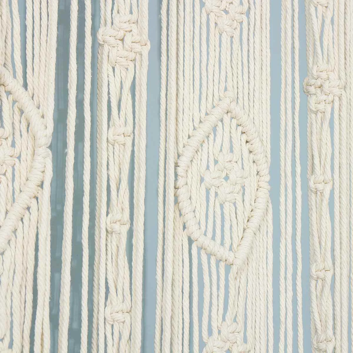 Tapiz bohemio hecho a mano, cortina r&uacute;stica de macram&eacute; para boda, tel&oacute;n colgante de pared artesanal, tel&oacute;n de fondo de algod&oacute;n Vintage para fiesta, decoraci&oacute;n del hogar, regalos de EE. UU.-3