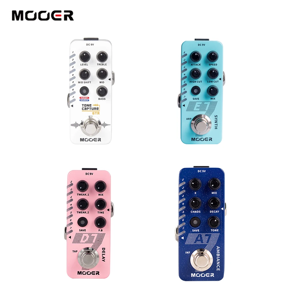 MOOER новый микро серии тон захвата GTR E7 синтезатор D7 цифровой задержки A7 окружающей