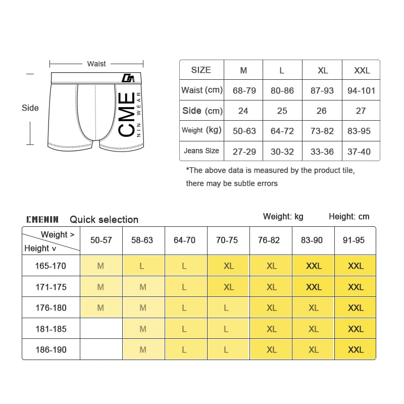 

4Pcs/lot Hot Sale Cotton Boxer Man's Underwear men Comfortable Men's Underpants Boxershorts Men Innerwear Man CM212