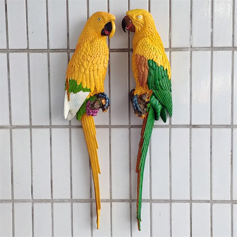 

Bao Guang Ta European Stereoscopic Parrot Wall decor Creative Living Room TV Background Wall Hanging Home Decor Pendant A3389