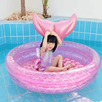 mermaids iatable pool bathing kids summer home outdoor swimming pool iatable square swimming pool for kids adults gifts