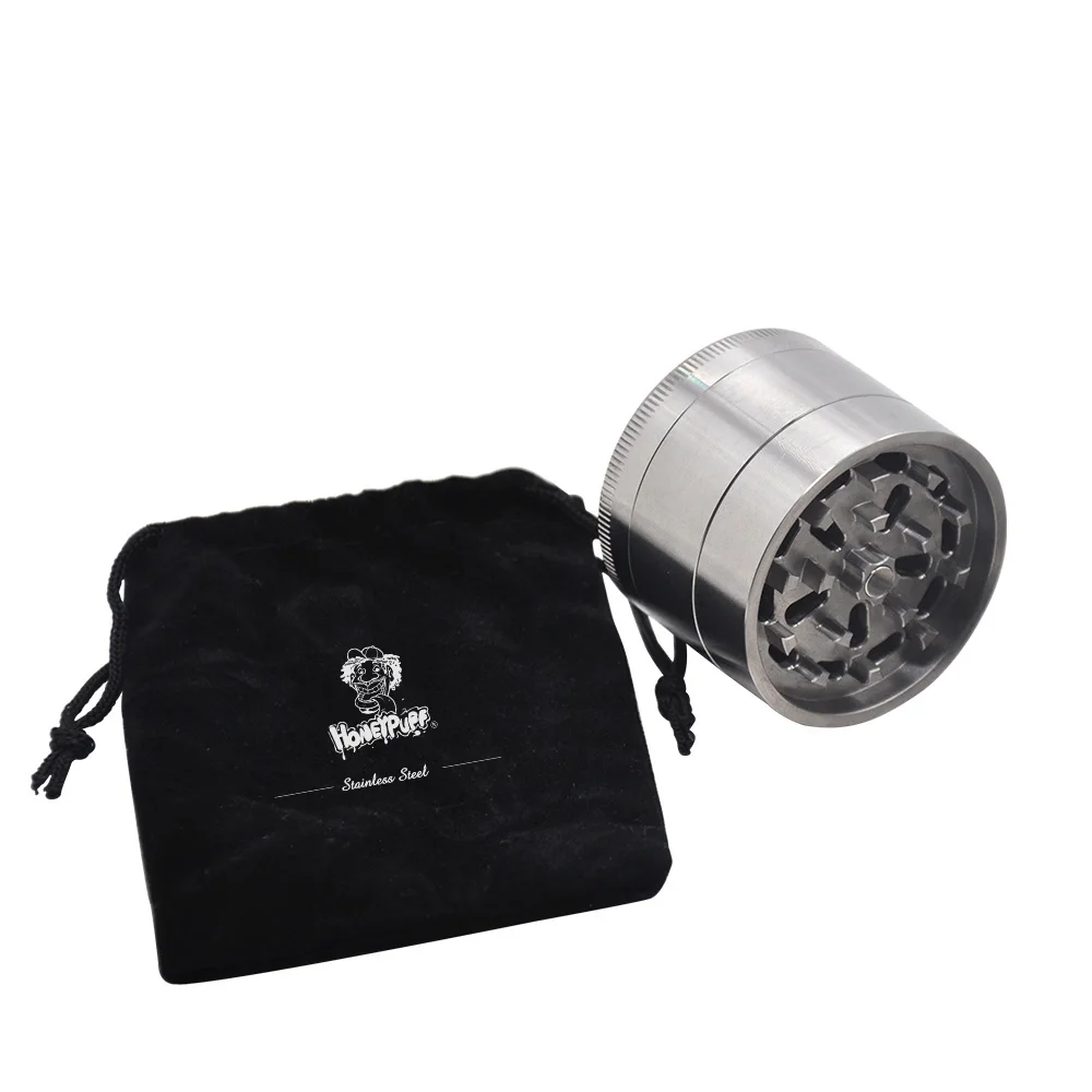 HORNET 304 нержавеющая сталь Точильщик для табака 47 мм 4 слоя металла травы