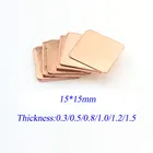 6 шт. 0,3 мм0,5 мм0,8 мм1,0 мм ноутбук Медь лист пластина полосы ШИМ Термальность Подушка радиатора лист для GPU Процессор чип VGA Оперативная память охлаждения