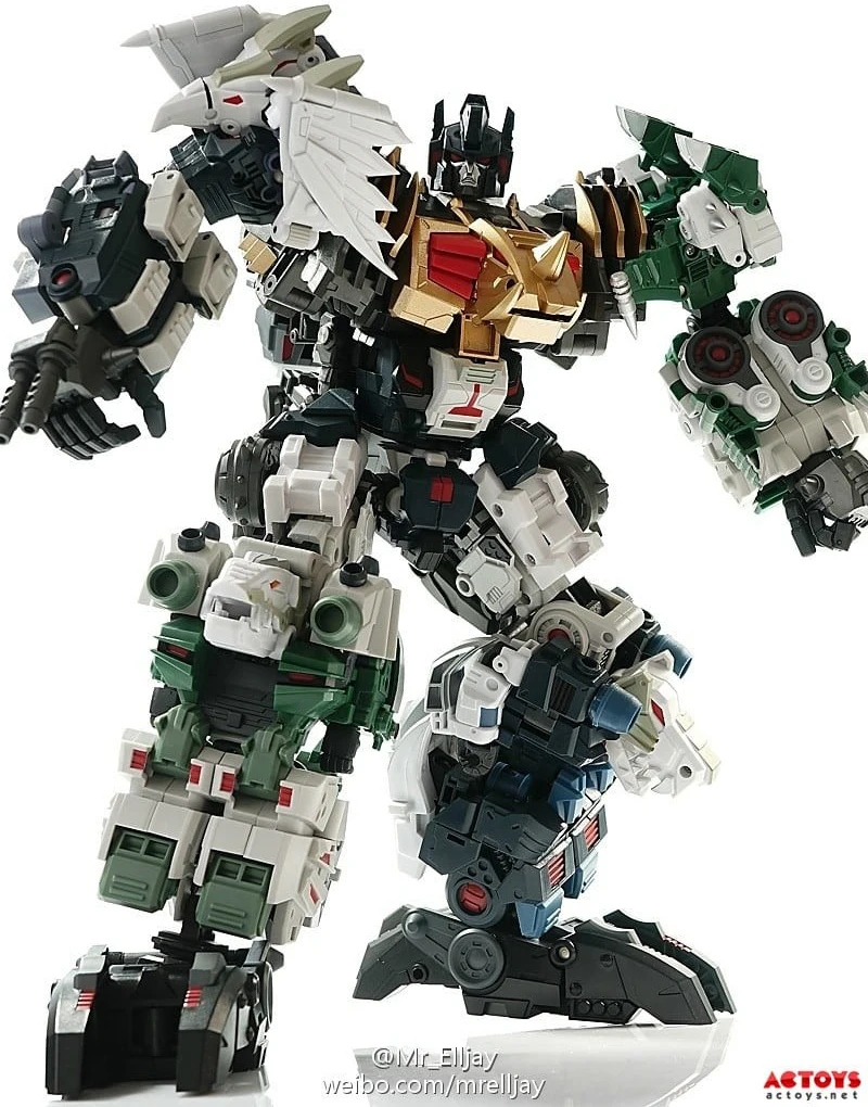 Экшн-Фигурка-трансформер 6 в 1 Fansproject FPJ Fans Project Saurus Ryu-Oh Dinokings комбайнер набор из |