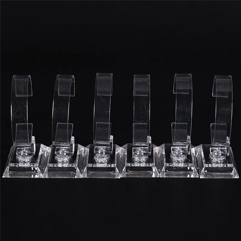 

2pcs/lot Hot Sale Acrylic Clear Watch Bracelet Bangle Showcase Display Holder Stand Rack Wholesales