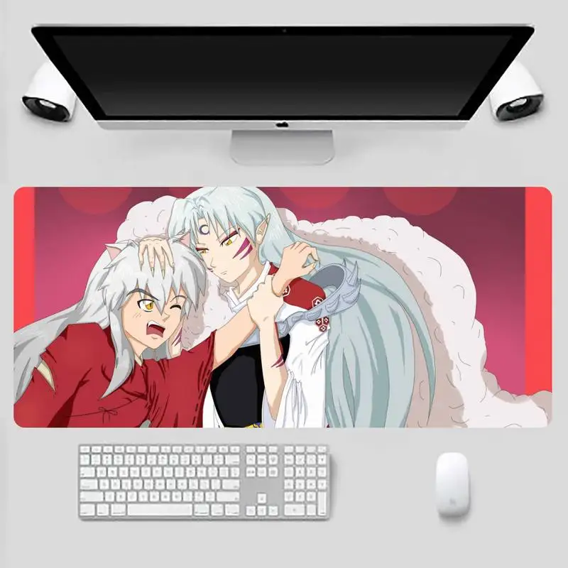 

Inuyasha Anime Customized laptop Gaming mouse pad X XL XXL Non slip Cushion Thickness 2mm LockEdge equal LE