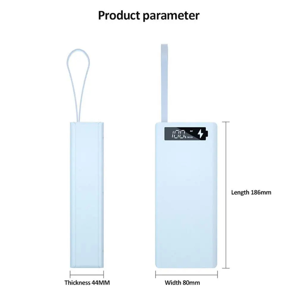 16*18650 PD QC3.0 USB 10W Welding Free Battery Storage Box Fast Wireless Charging DIY Power Bank Case 18650 Holder |