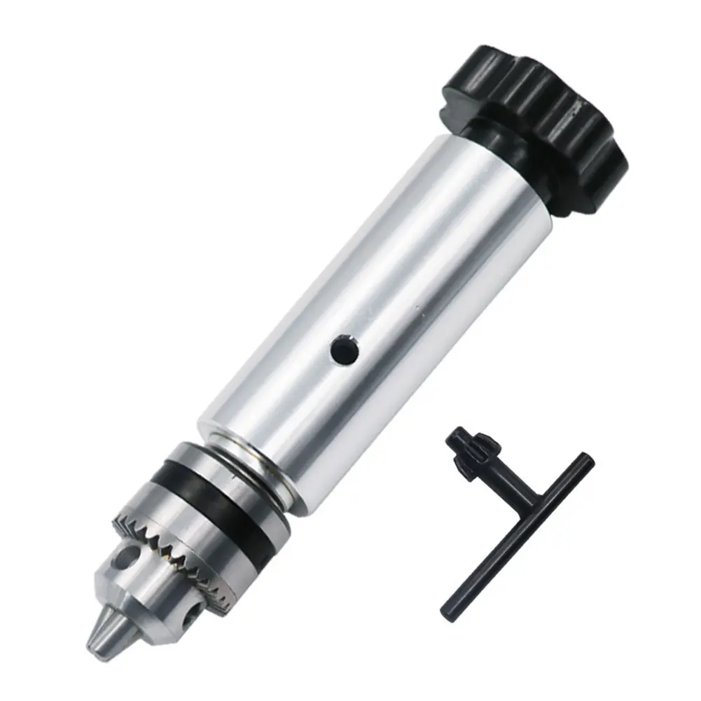 

Manual Drilling Hand Drill Electric Drill Woodworking DIY Tool 0.6mm-6mm With Clamping Key Wrench Silver Hand Twist Drill