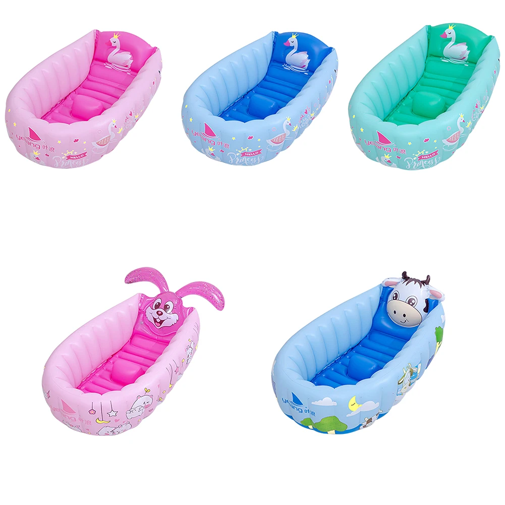 

0-3 Years Old Baby Bath Tub PVC Thicken Heat Preservation Bathtub Baby Inflatable Portable Shower Basin for Newborn Baby