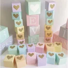 Кепсаке веху блоки деревянные буквы, цифры развивающие игрушки детской комнаты декоративный для детской комнаты украшения ремесла реквизит для фотосессии