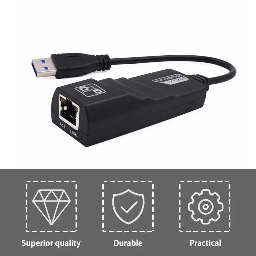 USB 3 0 гигабитный LAN к RJ45 Ethernet адаптер 10/100/1000 Мбит/с компьютер маршрутизатору