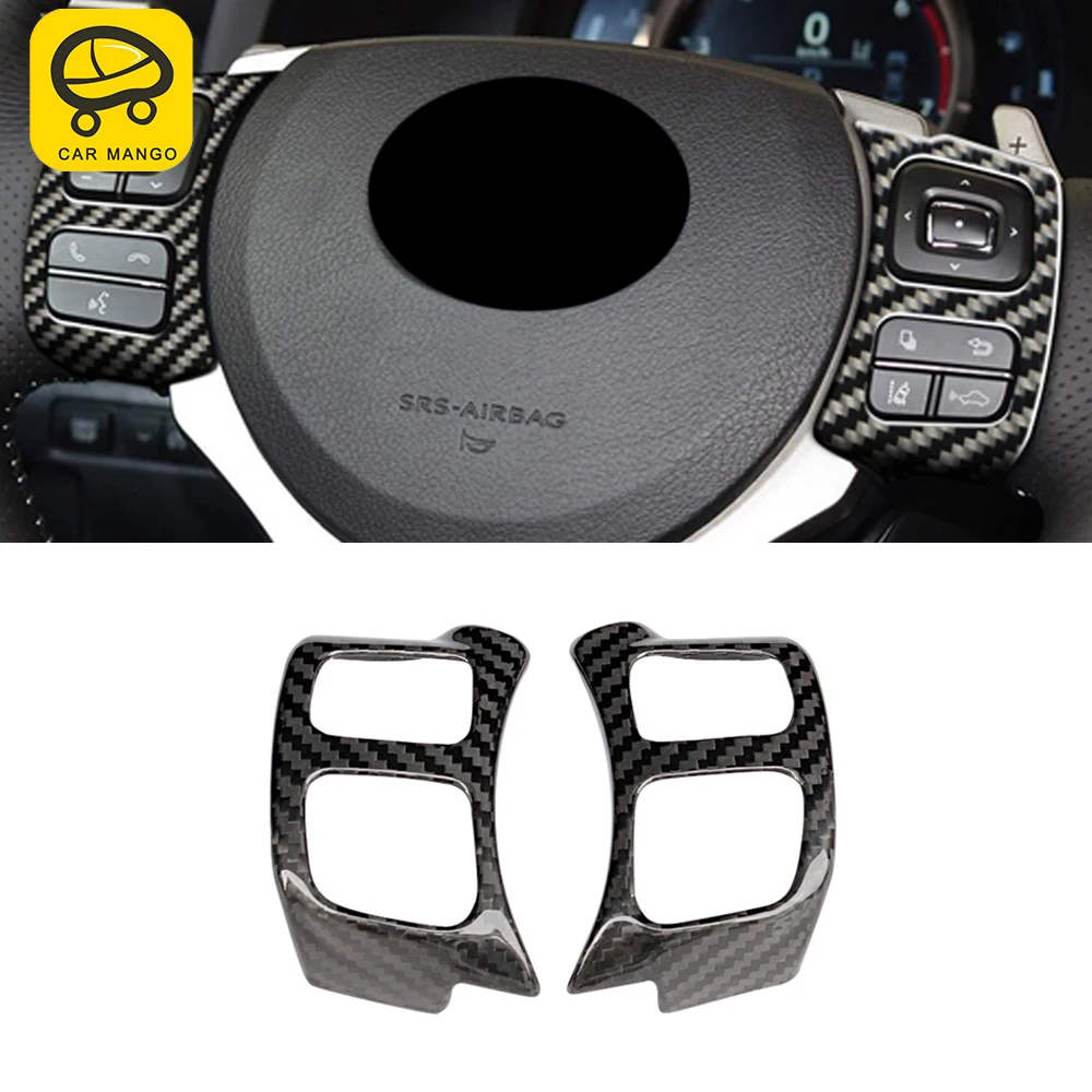 

For Lexus NX200 200t 300h 2014-2021 Auto Car Accessories Steering Wheel Button Cover Frame Sticker Trim Interior Decoration