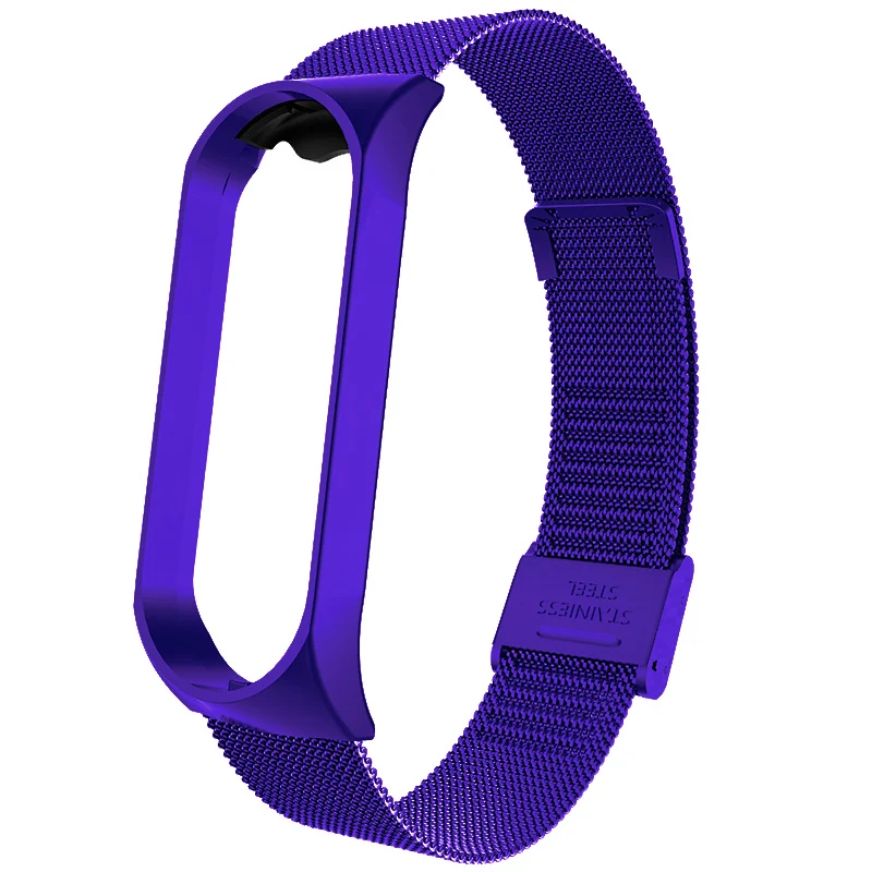 Rovtop, умный браслет на запястье, ремешок для Xiaomi mi, 3, 4, mi Band, 4, 3, металлический браслет, браслет из нержавеющей стали, Z2 - Цвет: ME