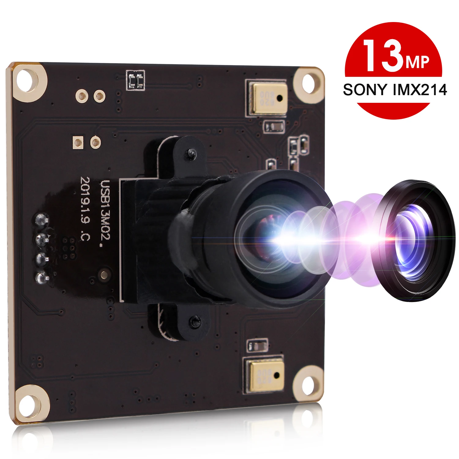 Модуль камеры ELP IMX214 13 МП USB2.0 CMOS с фиксированным фокусным расстоянием USB для