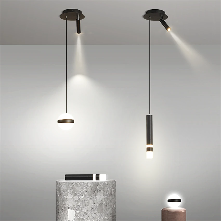 

Modern Bedside Long Line Combination Pendant Light Bedroom Dining Room Living Room Background Decor Study Corridor Pendant Lamps