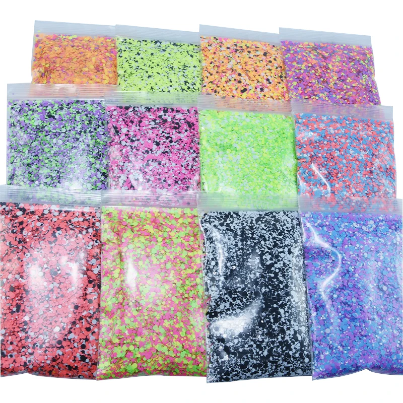 

50g/bag Mixed 1mm,2mm,3mm Round Nail Glitter Sequins Decoration /Nail Patch Sequins DIY Nail Art Sequins Glitter 12 Colors-068-