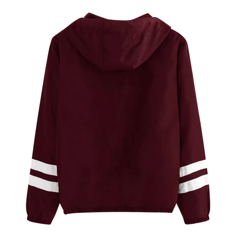 

Women Long Sleeve Rose Thin Skinsuits Hooded Zip Floral Pockets Coat