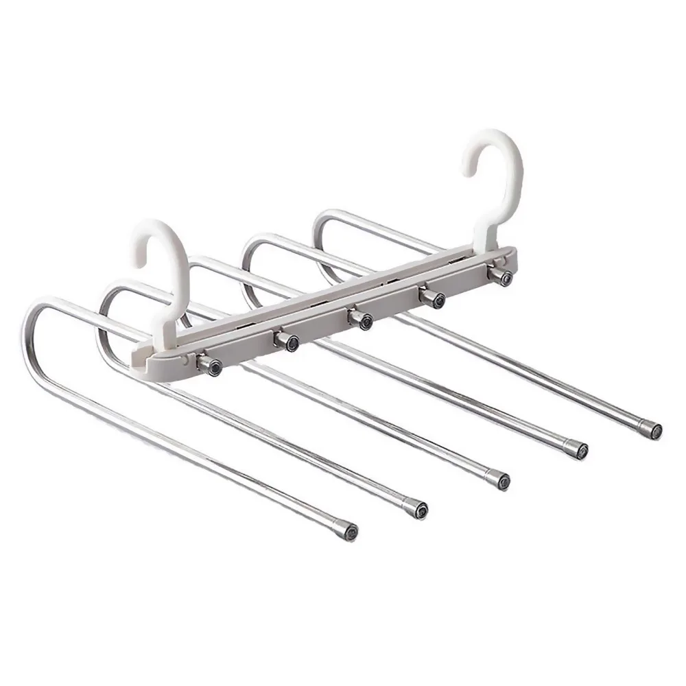 

Вешалка для шкафа вешалка для дома с многослойным покрытием Нержавеющая сталь брюк объем запоминающего устройства Брюки Экономия комплек...
