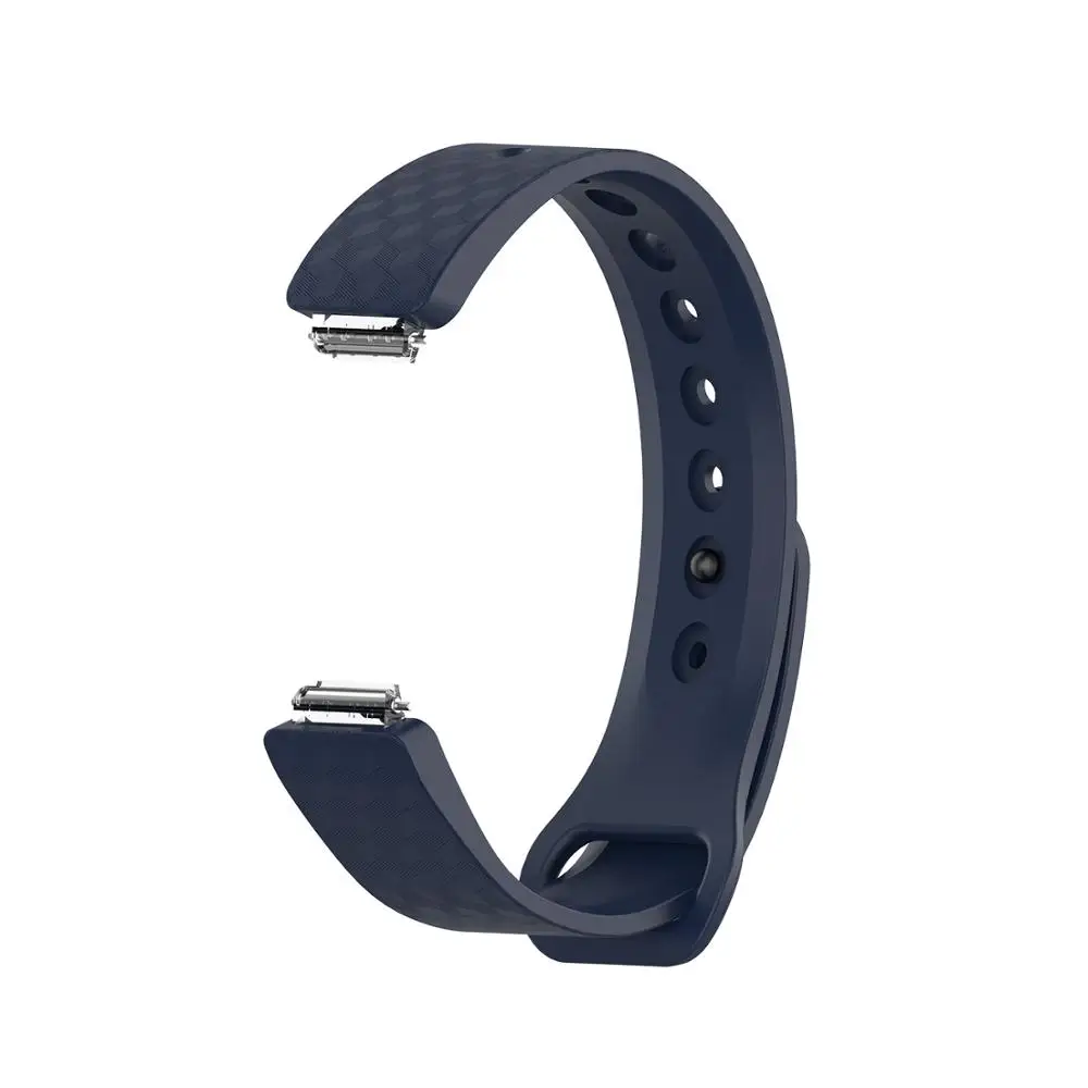 3D Силиконовый ремешок для Fitbit Inspire/Inspire HR трекер активности/ace2 Замена для умных часов ремешок для часов - Цвет: Темно-синий